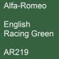 Preview: Alfa-Romeo, English Racing Green, AR219.